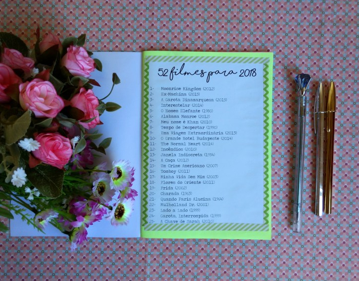52 filmes para 2018 caderno